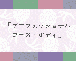 【オープン記念！入会費無料！】プロフェッショナルコース・ボディ