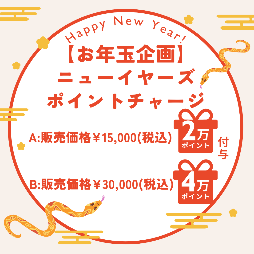 ★お年玉企画『ニューイヤーズポイントチャージ』★