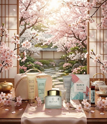 Cset  ハノン桜ホリデートラベルキット-ツヤ感UP★¥8,360（22,088円分の豪華トラベルキット＆ポーチ付き！）