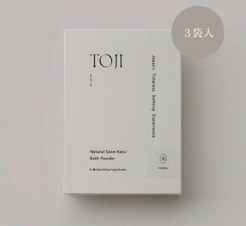 TOJI 酒粕バスパウダー 粕 -HAKU- 3包入り