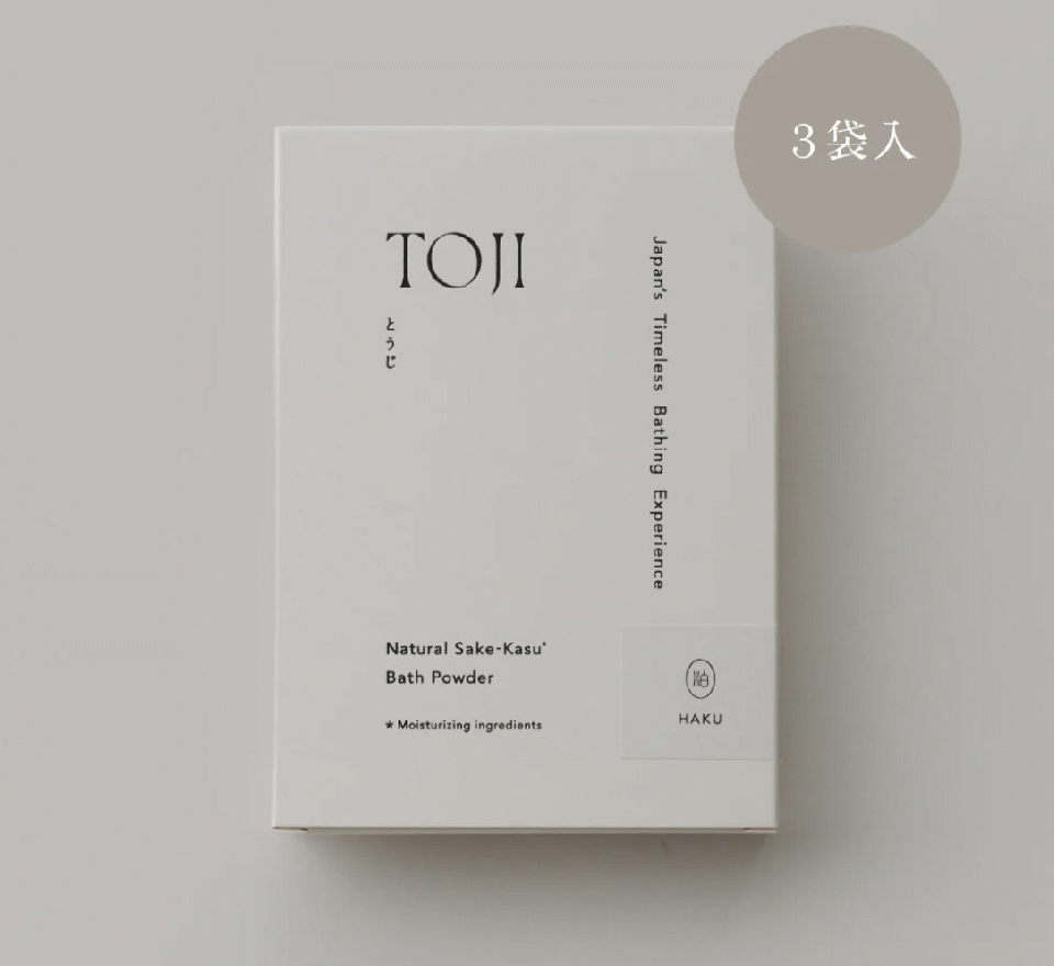 TOJI 酒粕バスパウダー 粕 -HAKU- 3包入り