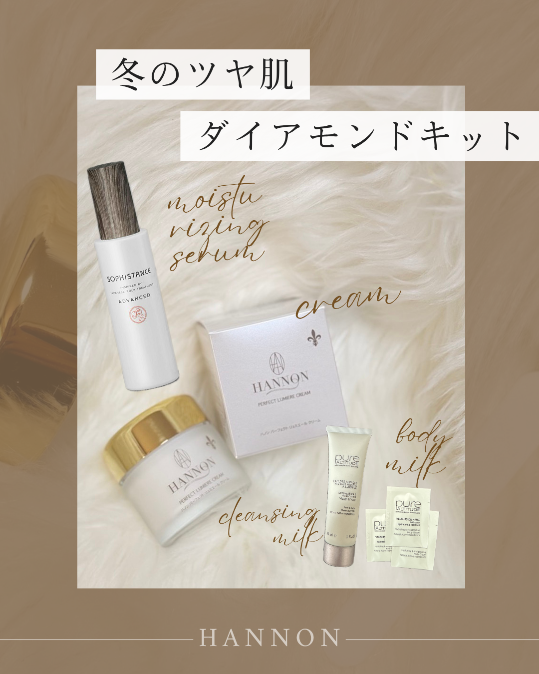 11月限定B set 【冬のツヤ肌ダイアモンドキット】23%OFF!!¥20,900▶︎¥16,000!