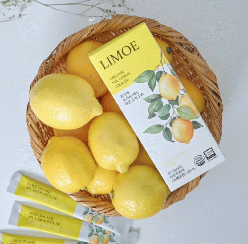【LIMOE】韓国美容系インフルエンサーJさん監修！韓国オーガニックレモンスティック14包入り