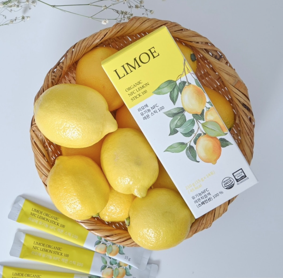 【LIMOE】韓国美容系インフルエンサーJさん監修！韓国オーガニックレモンスティック14包入り