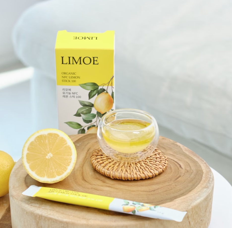 【LIMOE】韓国美容系インフルエンサーJさん監修！韓国オーガニックレモンスティック14包入り