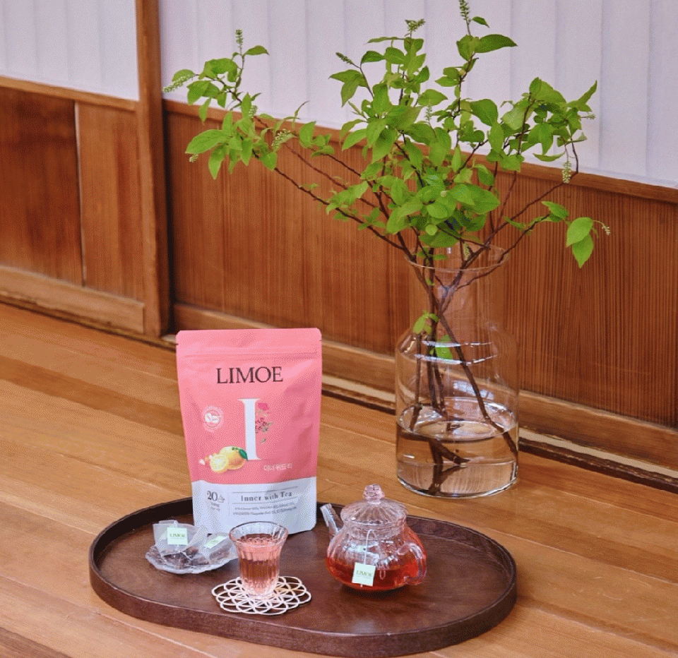 【LIMOE】韓国美容系インフルエンサーJさん監修！Inner with Tea 韓国オーガニック＆ノンカフェインティー 